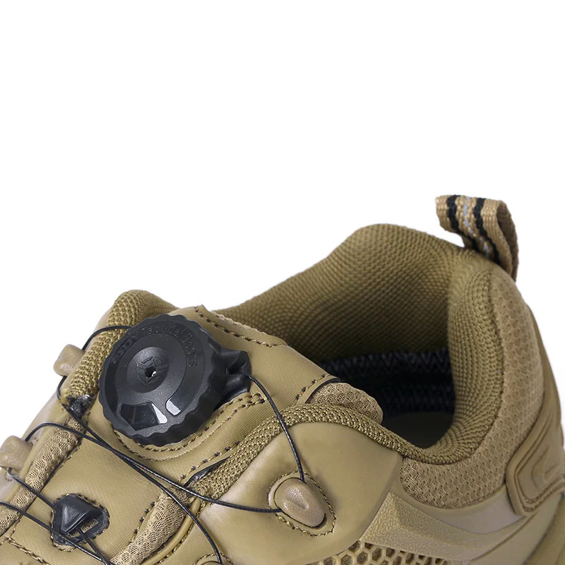 Military light tactics Outdoor light quick reaction boots Hiking shoes Automatic buckle hiking boots Men outdoor walking shoes