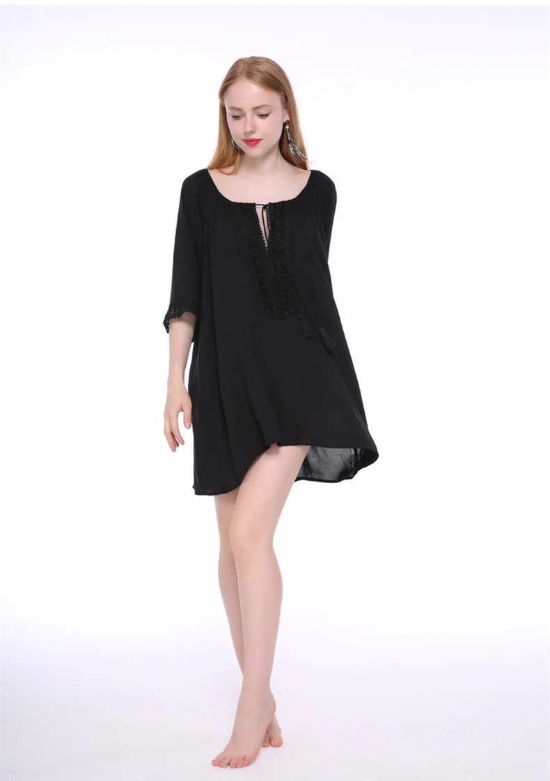 

Artfeel 2018 летнее Новое винтажное Сексуальное Мини платье для женщин 3 вида цветов праздничное свободное кружевное платье в стиле бохо повседн...