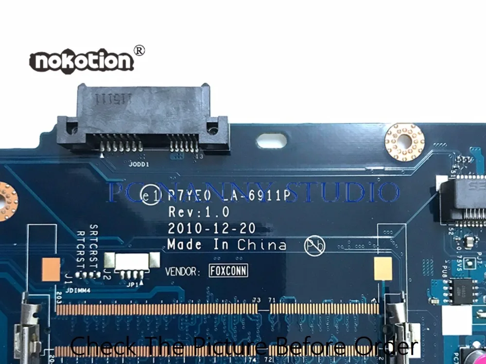 Материнская плата PANANNY для ноутбука ACER Aspire 7750 7750G MBRCZ02002 P7YE0 LA 6911P HM65 DDR3