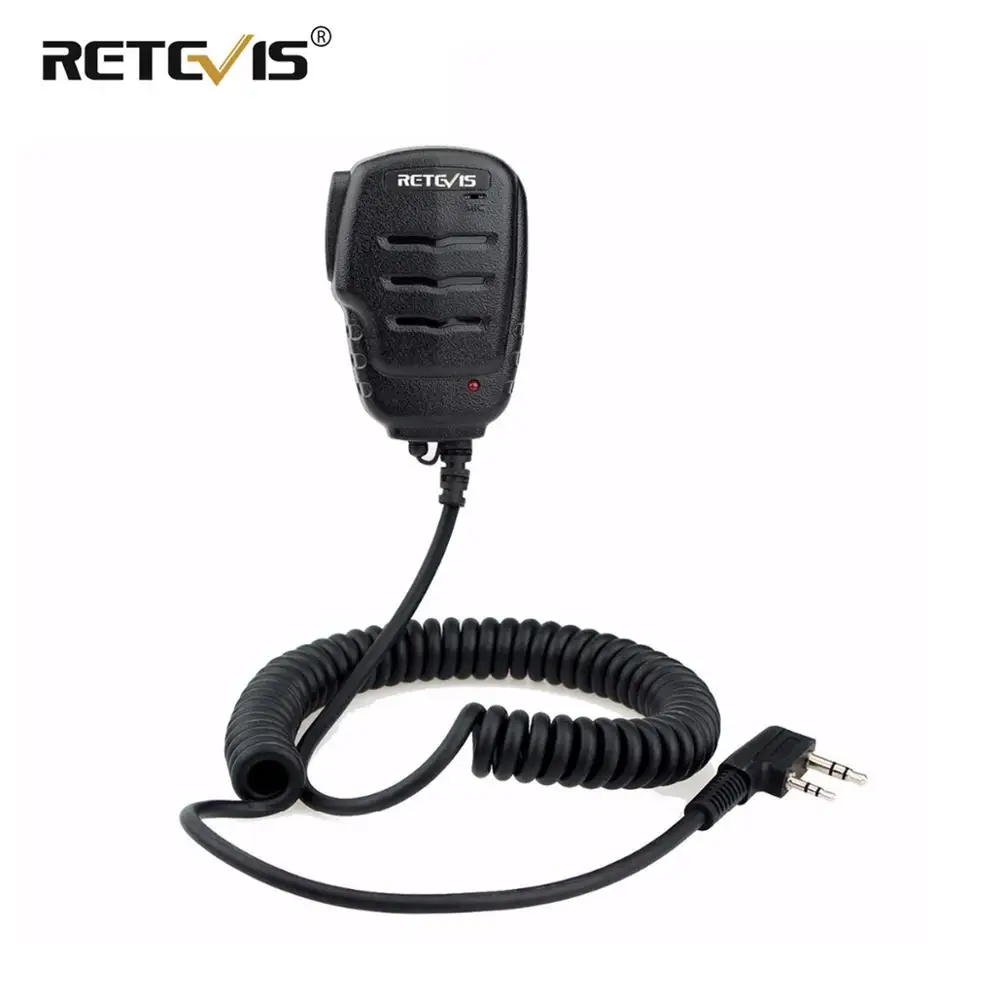 Retevis RS-111 рация динамик микрофон PTT микрофон с 3,5 мм разъем для наушников для Kenwood для Baofeng UV5R UV82 RT21 RT24 RT7