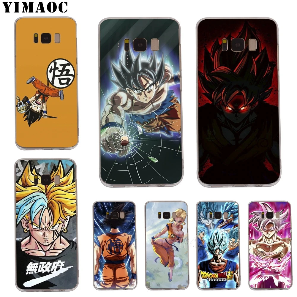 YIMAOC Dragon ball cell anime Goku design Soft Case for Galaxy j3 j5 j6 j7 A5 2017 A6 A9 Note 8 9 S7 edge S8 S9 S10 Plus S10e |