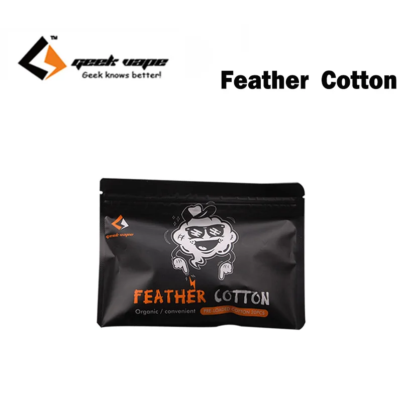 2 шт./лот Geekvape перо хлопок электронные сигареты аксессуары для RDA RTA танк
