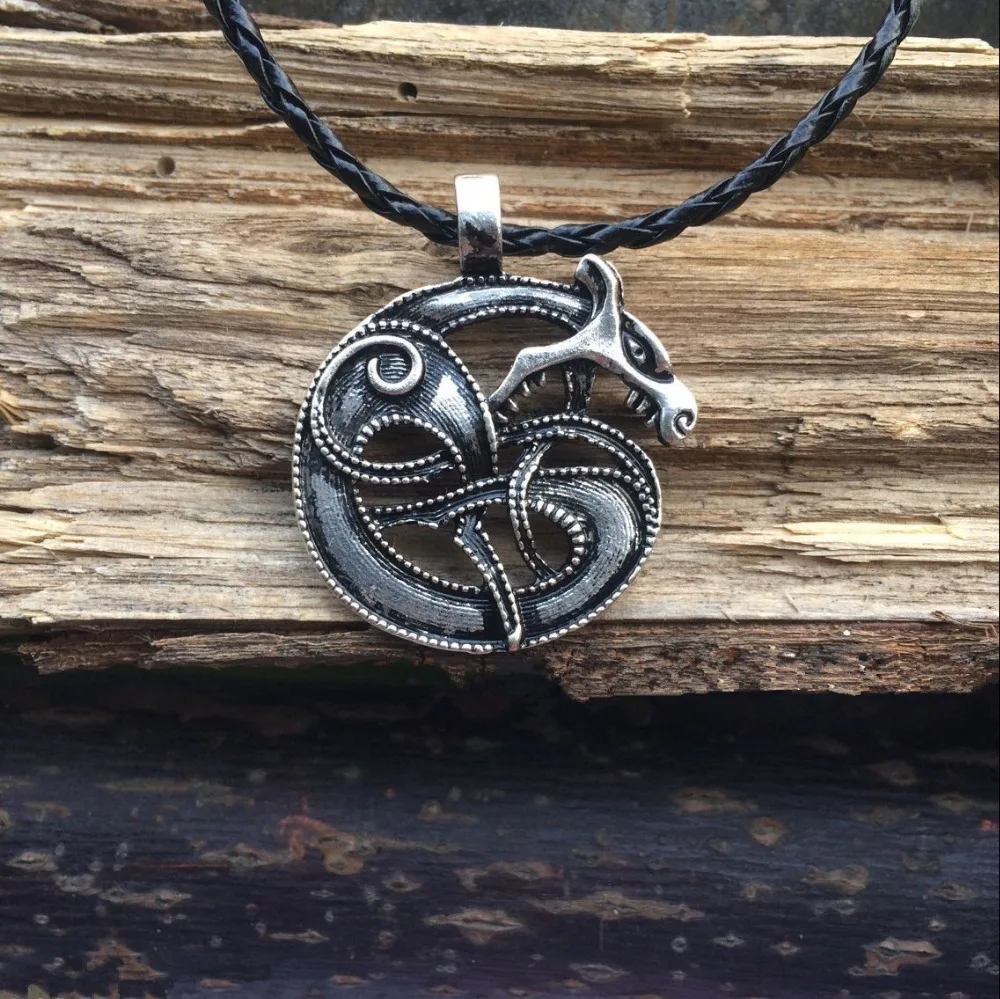 Кулон фенир норсе в мифологии один и фенис ожерелье амулет змеи ювелирные