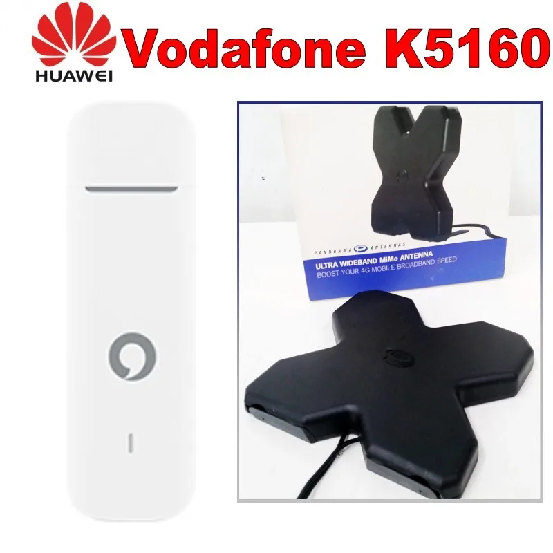 Разблокированный USB накопитель для Vodafone LTE Категория 4 сети Huawei K5160 plus 4g антенна