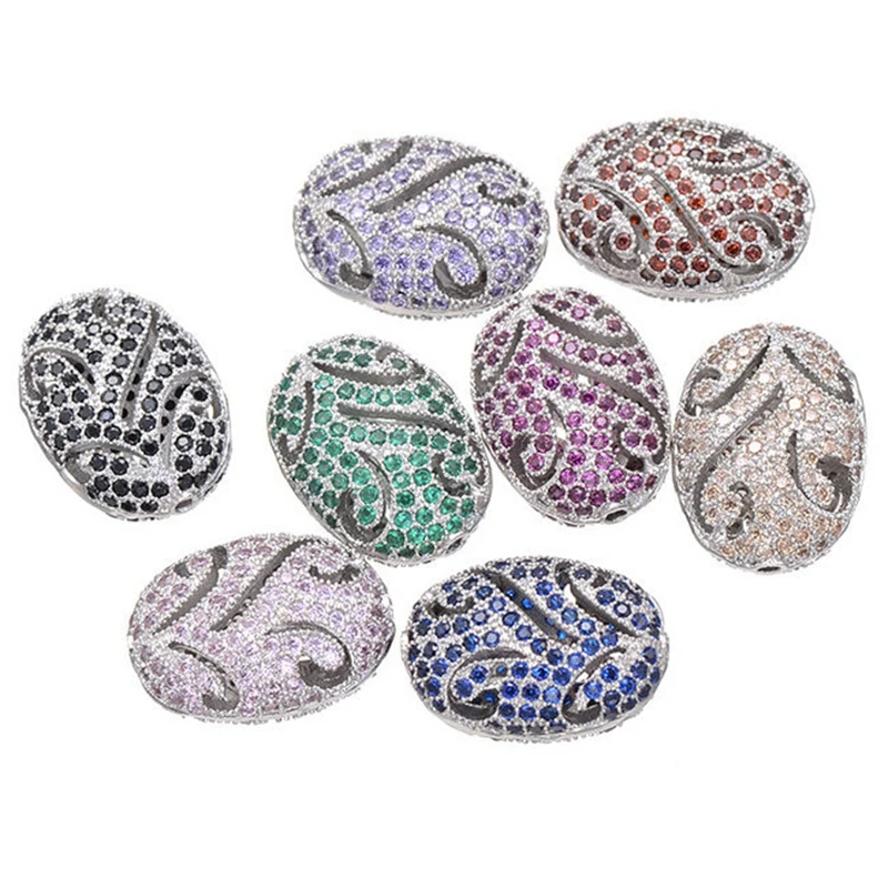 8 цветов высококачественные латунные полые микрозакрепки цветные яркие стразы