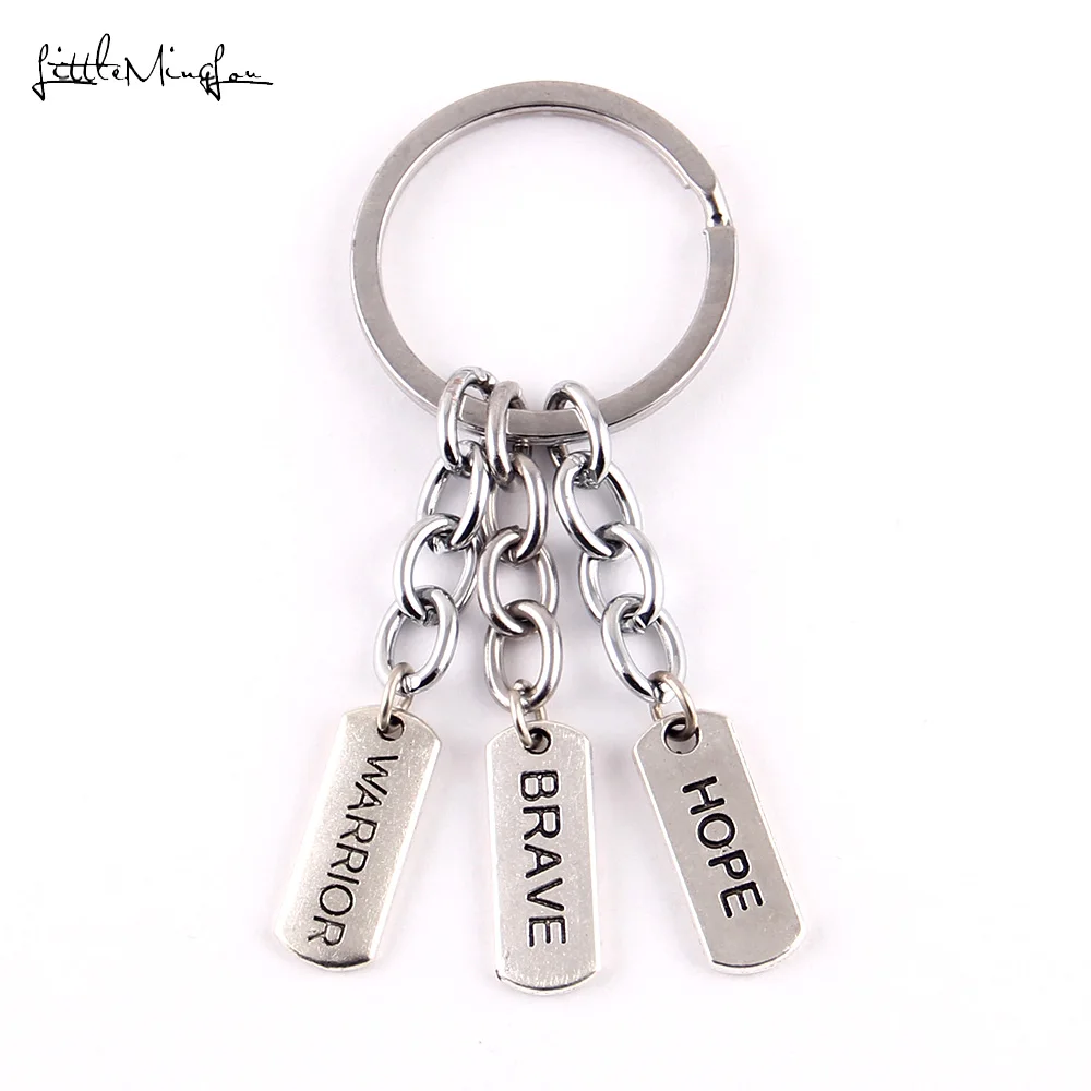 Little MingLou warrior hope and brave charms мужской брелок с подвеской Пряжка для ключей женщин