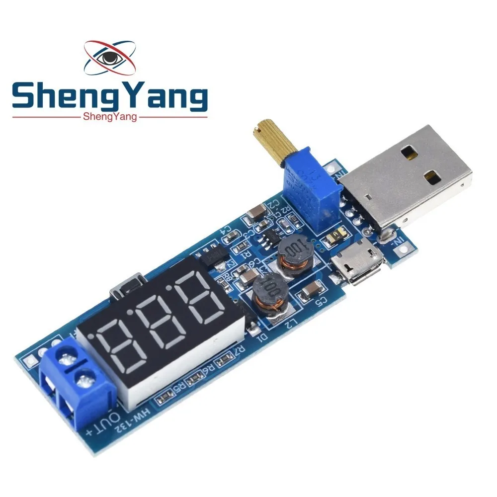 DC-DC 5V до 3,5 V/12 V USB Шаг вверх/вниз Питание Модуль Регулируемый повышающий преобразователя постоянного тока Выход постоянного тока 1,2 V-24 V