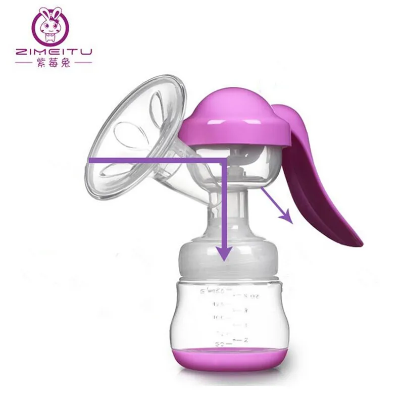 Молокоотсос ZIMEITU 150 мл полипропиленовый ручной молокоотсос для беременных женщин