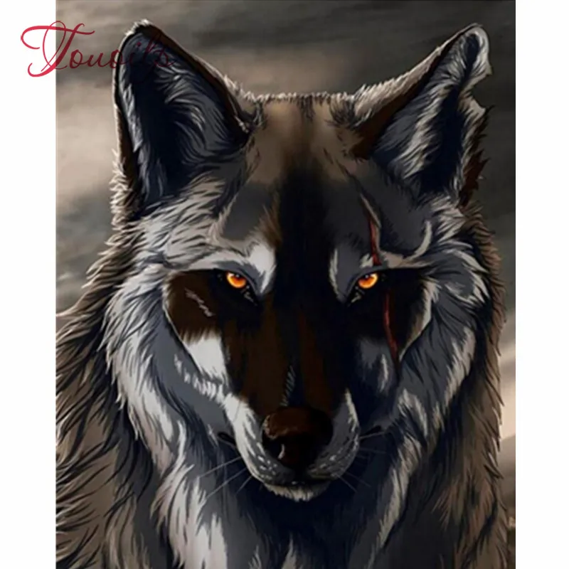 Набор для алмазной вышивки волк картина из страз 5d сделай сам с изображением