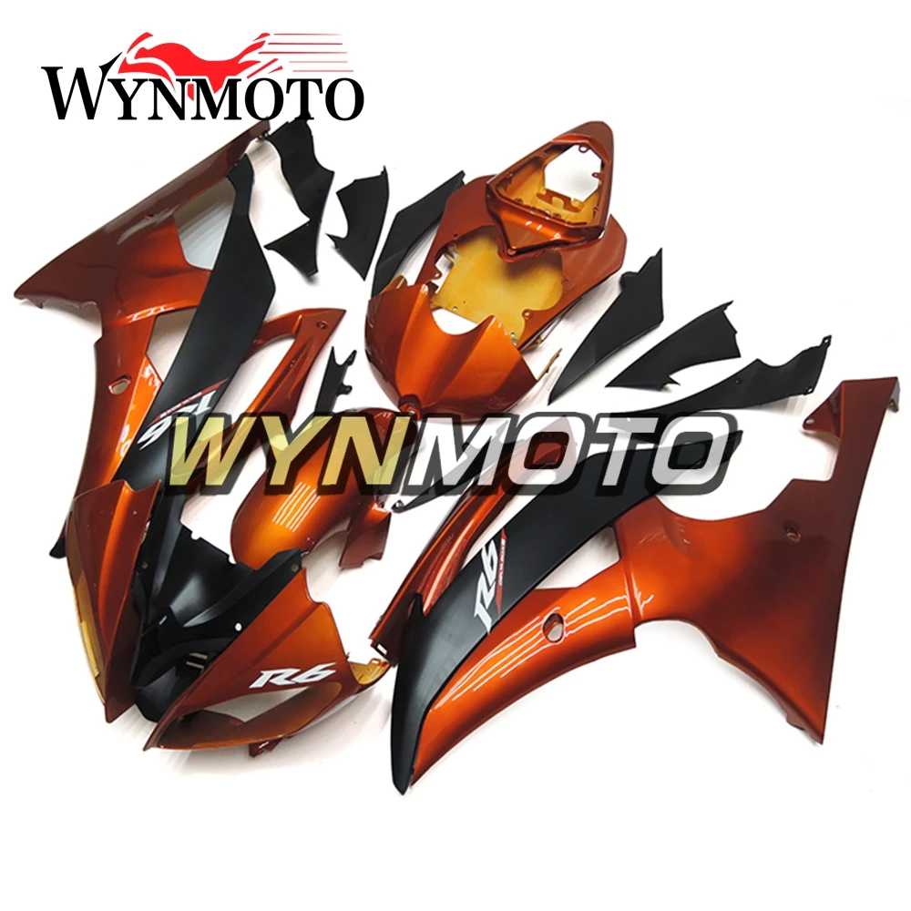 

Полный комплект обтекателей для Yamaha R6 2008-2016 08-16 лет инъекции панели из АБС-пластика рама для мотоцикла халлса оранжевого и черного цвета Новинка