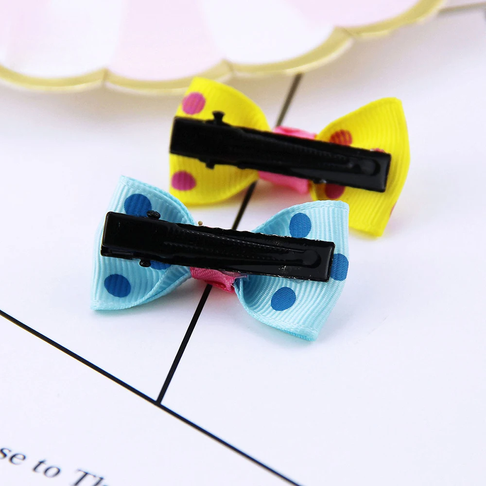 1PC Lovely Bowknot Hair Clip Girls Floral Barrettes Clips Kids Hairpin Headwear Children Accessories Headdress Ornaments | Детская
