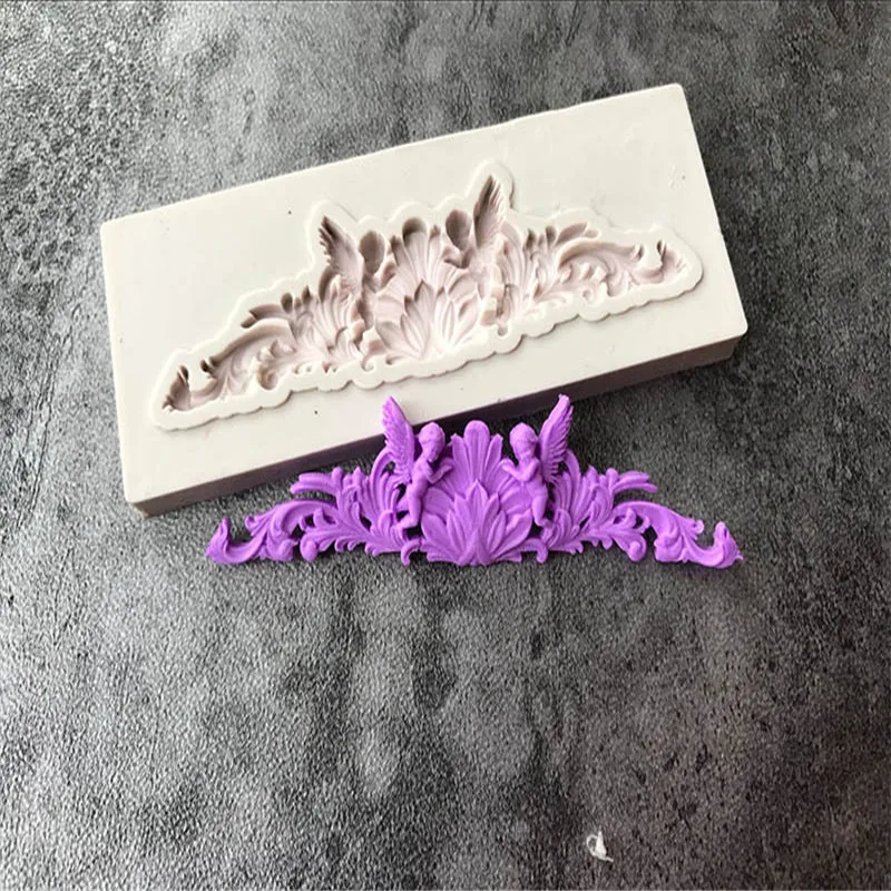 1 шт. 3D силиконовые формы Европейский стиль кружева Sugarcraft помадные шоколадные для