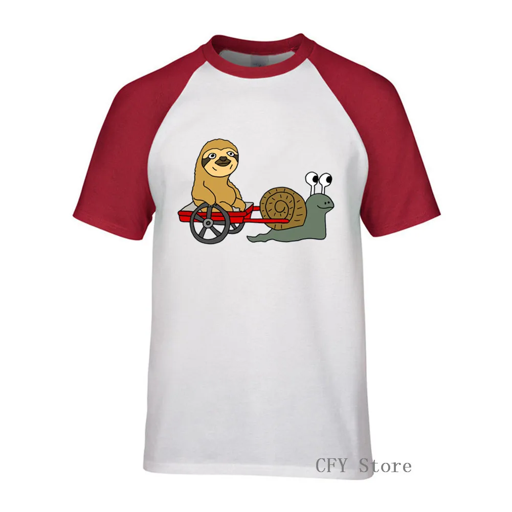 Лето 2019 персонализированные Потрясающие забавные улитки потянув красный вагон с