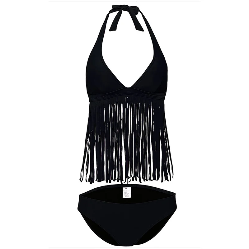 Женский купальник с кисточками Tonichella пляжный бикини летний Бразильский бандо