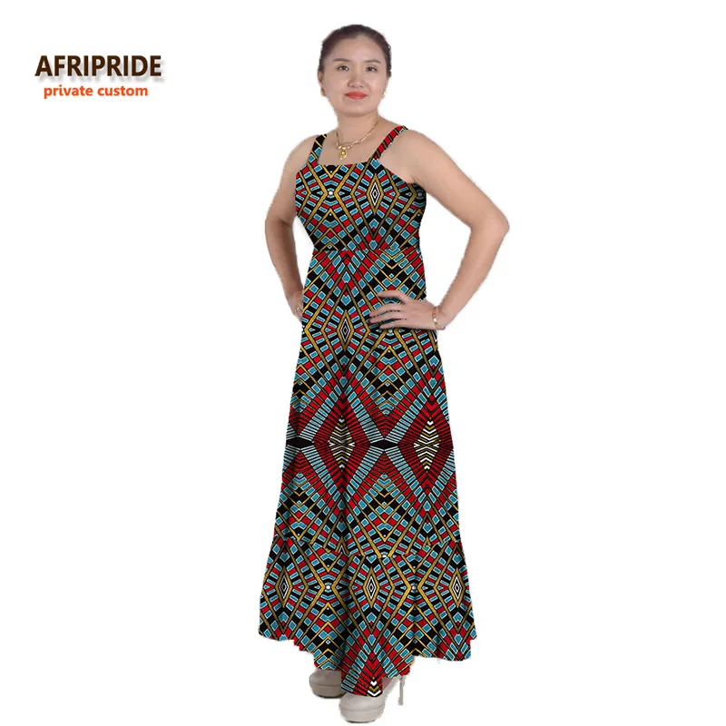 Классическое Африканское платье Анкары для женщин AFRIPRIDE сделанное по