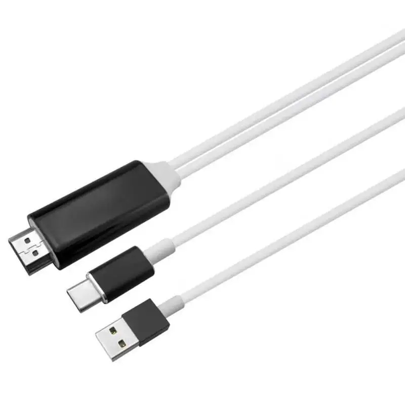 USB-C Type C to HDMI Cable with Charging Port MHL Adapter Cable Support 4K for Samsung Galaxy S8 S9 Note9 MacBook Pro /