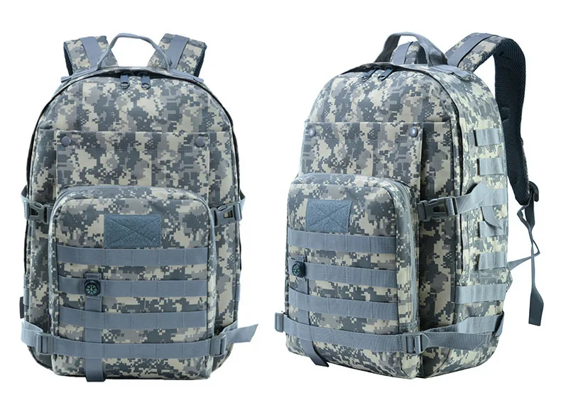 ACU CAMO 40л тактический военный рюкзак, мужской рюкзак, рюкзак для путешествий, военный рюкзак, походный рюкзак для кемпинга, походов, охоты - Цвет: ACU CAMO
