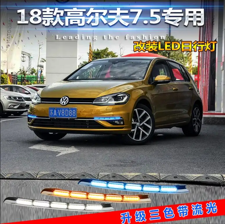 Автомобильные фары bumer для 7 5 Golf golf дневные ходовые огни 2018 ~ 2019 автомобильные