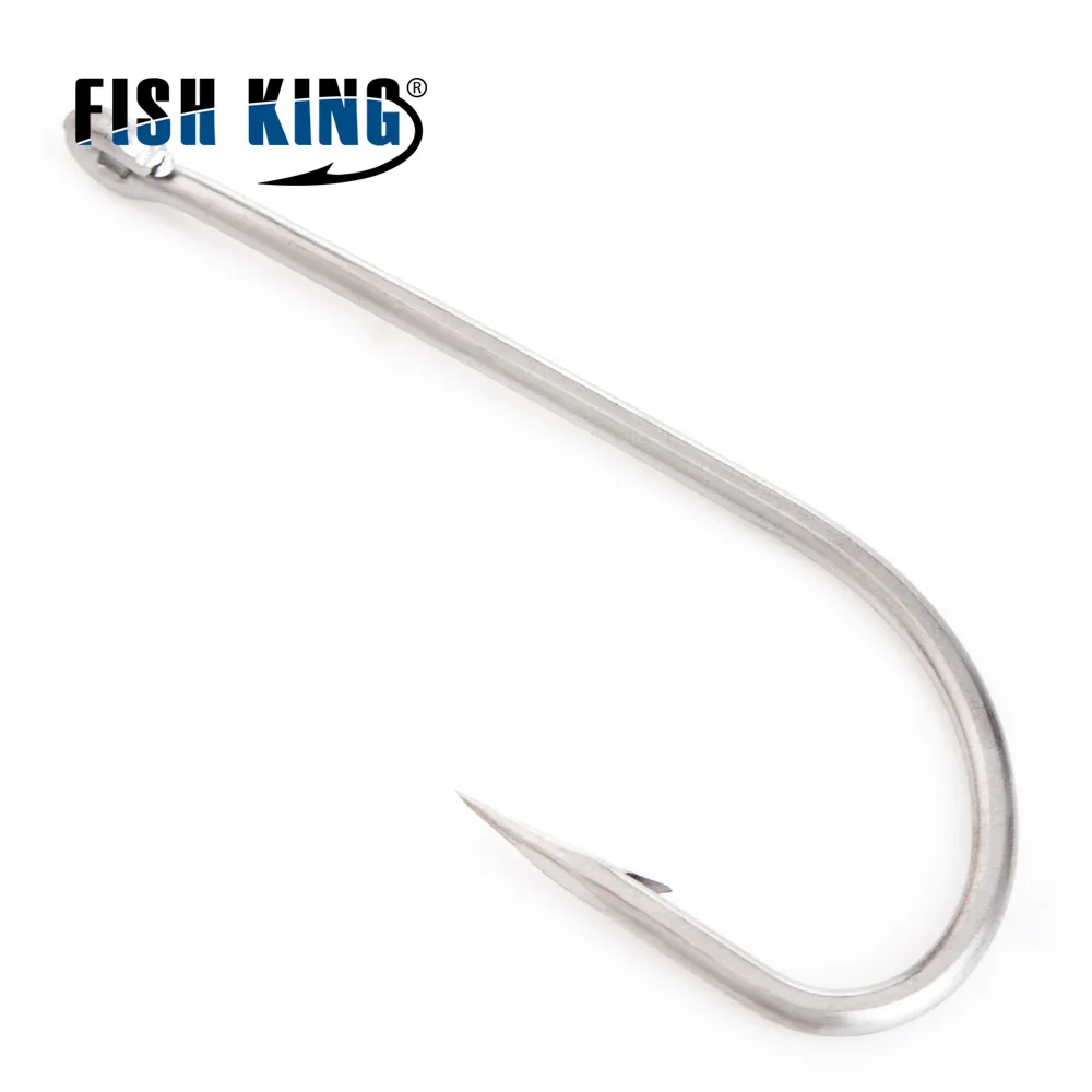 FISH KING 401SS рыболовные мягкие крючки 6/0#-1/0#25 шт. 1#-8#50 шт. крючки для Червяков широкий суперзамок крючок-приманка для рыбы Крючки