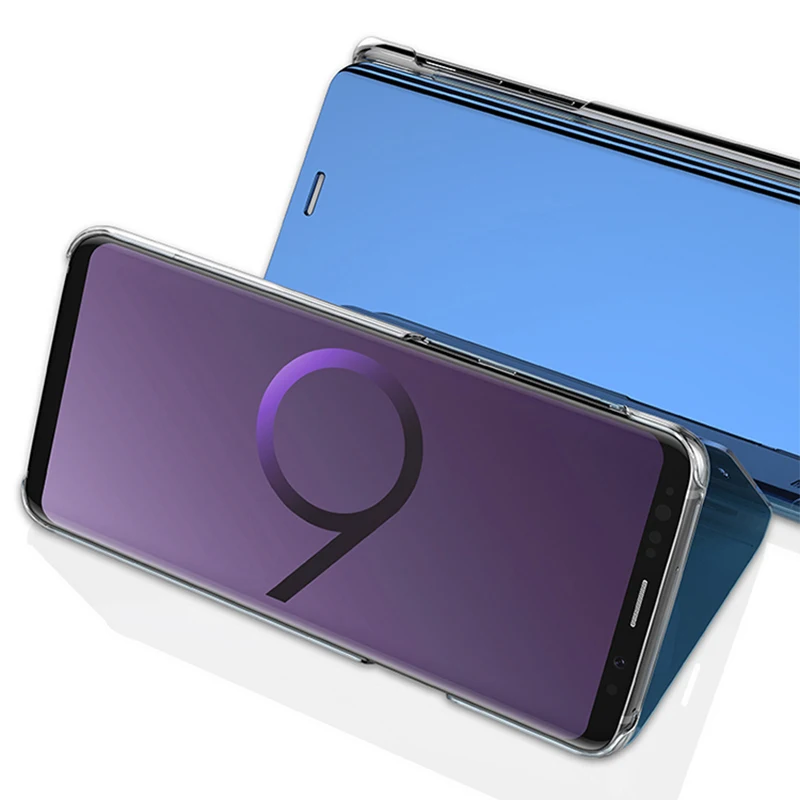 Мобильный чехол для телефона P8 P9 Lite 2017 роскошный сенсорный зеркальный умный