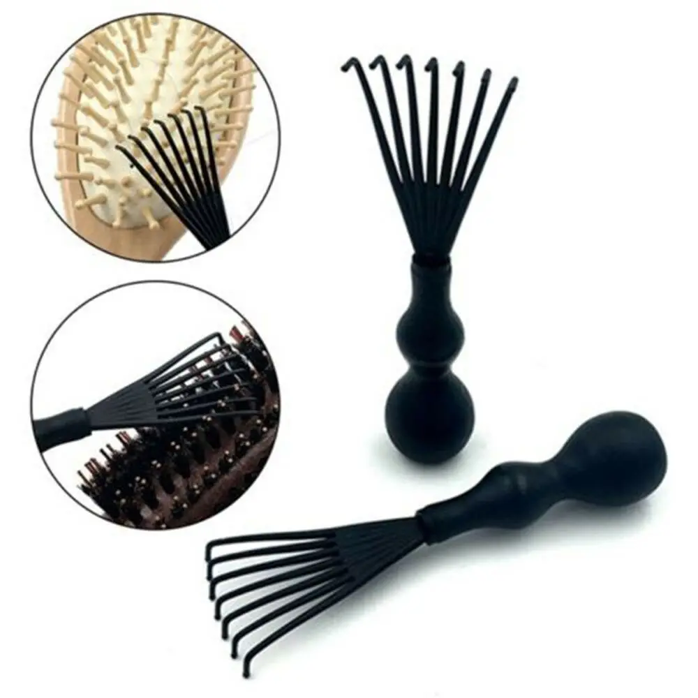 

New Hair Comb & Brush Cleaning Remover Embedded Handle Tool Comb Hair Brush Cleaner Useful Comb Accessories