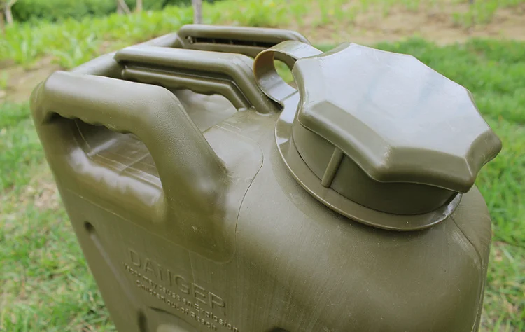 20L PVC Petrol Tank 5GAL Fuel Can Jerrycan Oil Canister Gasoline Container Bucket