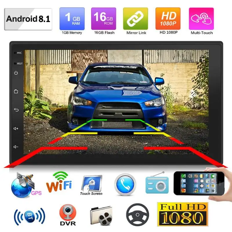 9219 7-дюймовый автомобильный стерео мультиmidia плеер Bluetooth GPS навигатор FM радио WiFi BT