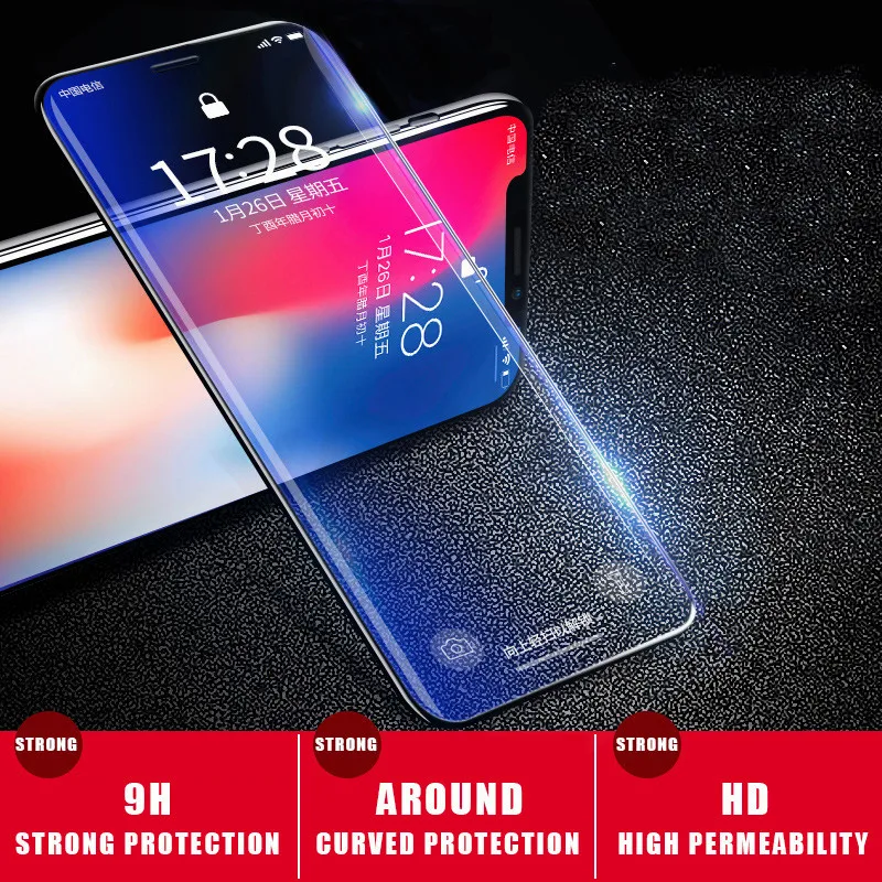 5D Full Cover Edge Tempered Glass For iPhone 7 8 6 Plus Screen Protector X 6s Film Protection | Мобильные телефоны и