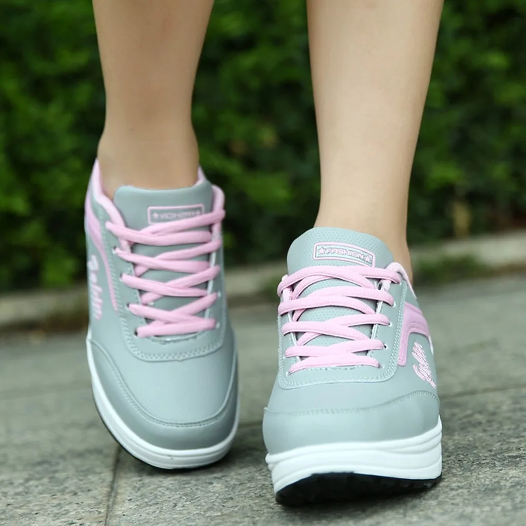 SAGACE/обувь Новинка модные простые женские дышащие кроссовки на платформе