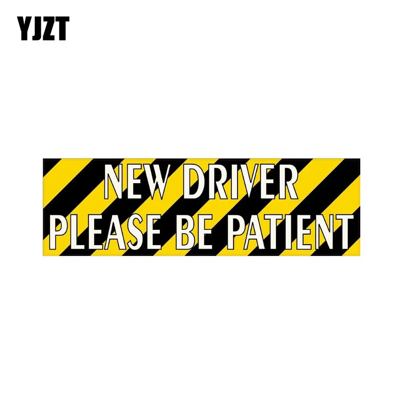 

Предупреждение jzt 14,5 см * 4,5 см предупреждение полосатый новый водитель пожалуйста, будьте терпеливы ПВХ стикер автомобиля 12-0282