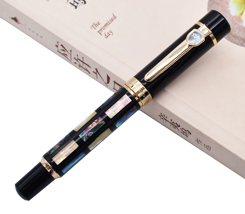Ручка перьевая Jinhao для каллиграфии яркая жемчужная Зеленая морская оболочка