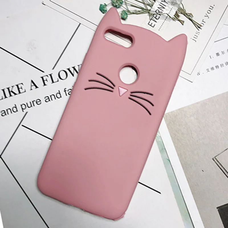 3D Cute Cartoon Beard Cat Ears Phone Case For Xiaomi redmi 4A note 4 3 5 5A 4x 5Pro Cover 5s 6 5x Max Note3 Cases |