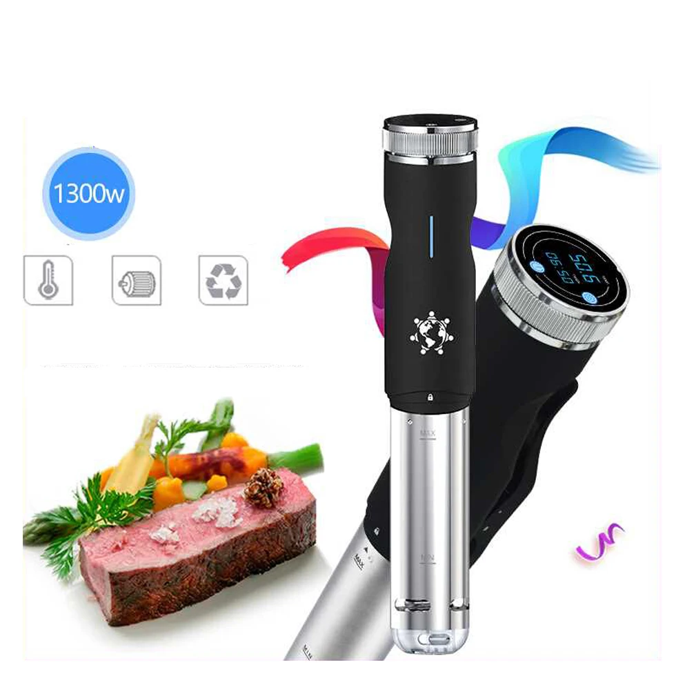 Вакуум медленно Sous Vide плита для готовки 1300 Вт Мощный погружной циркулятор ЖК