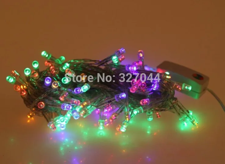 Гирлянда светодиодная из медной проволоки 100 светодиодов 7 цветов | Лампы и