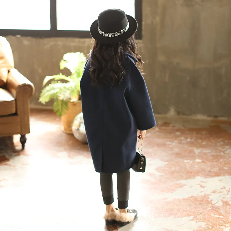 Girls' Coats Winter 2018 Korean Mother and Daughter Child Care Thickening Long Wear Children's Woollen Coat | Детская одежда и