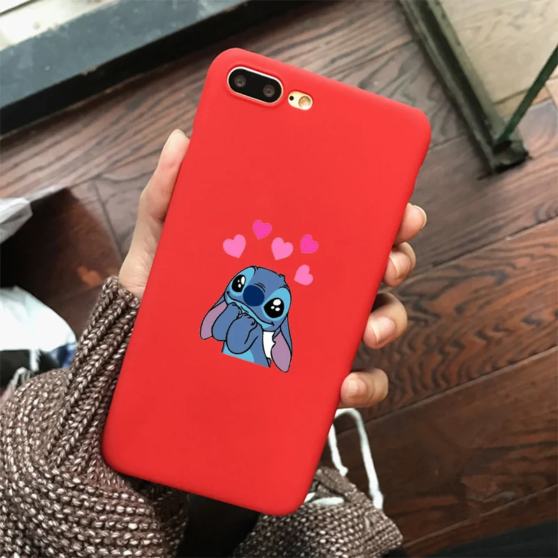 Силиконовый мягкий чехол для телефона Disneys Stitch для Apple IPhone X XR XS MAX 7 8 7 plus 6 6 S Plus 5 5S SE задняя крышка