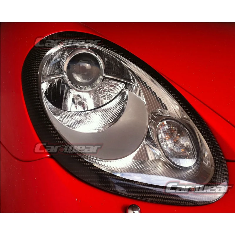 Чехол для передней фары из углеродного волокна Porsche Boxter Cayman S 987 2005 2008|carbon fiber|headlight