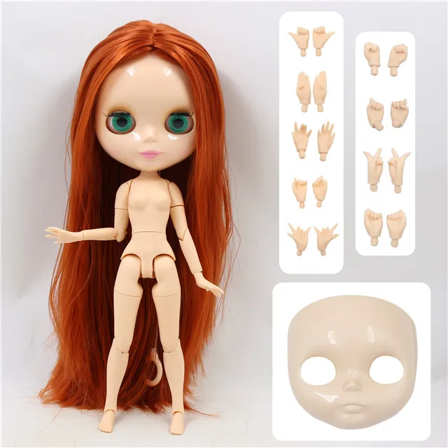 shiny face Ледяная фабрика blyth кукла 1/6 BJD Специальное предложение Специальная цена, лицевая сторона и руки AB как подарки - Цвет: shiny face