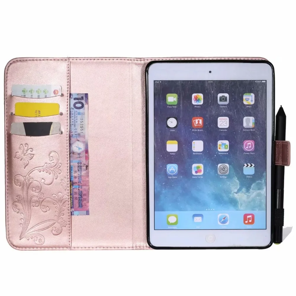 Магнитный 3D чехол с рисунком бабочки для mini1 mini2 mini3 mini4 Чехлы планшетов Ipad Mini 1 2 3 4