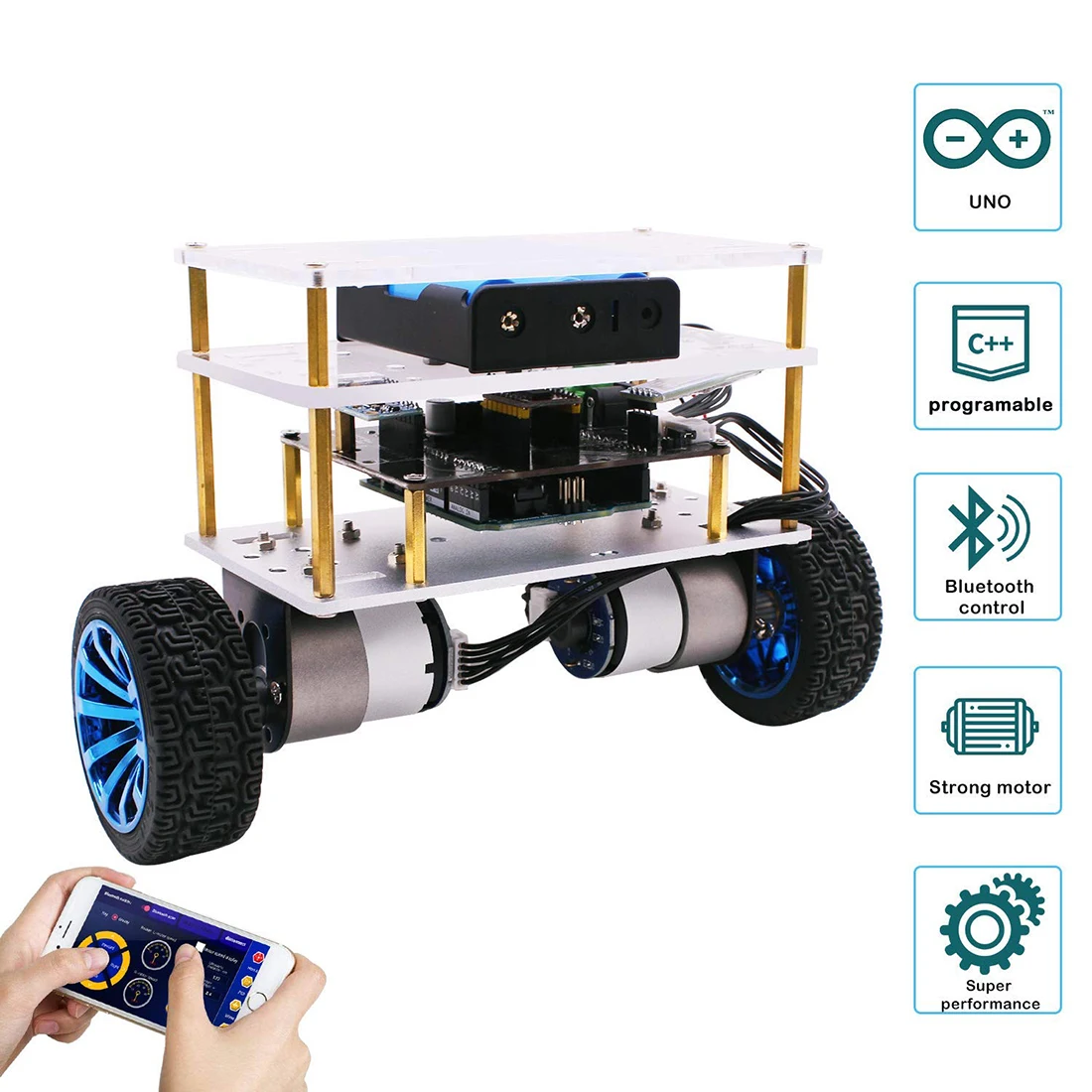 Баланс робот автомобиль совместимый для Arduino электроники программируемые высокотехнологичные робототехники поддержка C язык для детей и взрослых