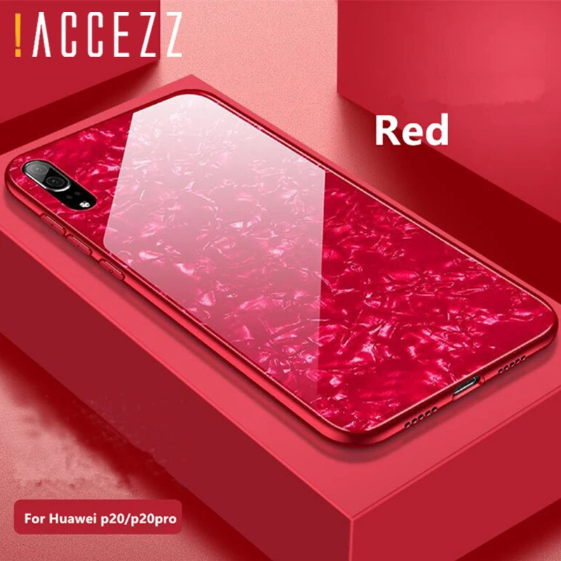 Роскошный чехол из закаленного стекла с рисунком для телефона HUAWEI P20 Pro Жесткий