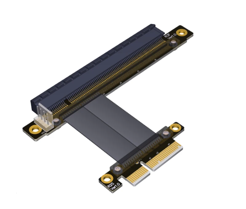 Кабель удлинитель BTM для графической карты майнинга PCIe 3 0 16x до 4x PCI E 25 см без