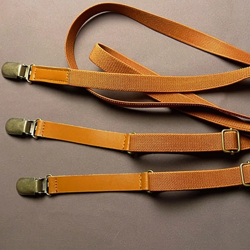 Твердые Винтаж подтяжки с зажимы 2017 эластичные штаны Подтяжки для Мужские