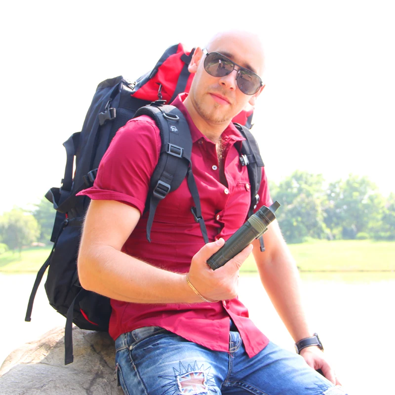 Экстренная трехступенчатая портативная водоочистительная трубочка для