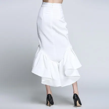 SIPAIYA/2017 брендовая новая сексуальная юбка Русалочки для вечеринки с оборками