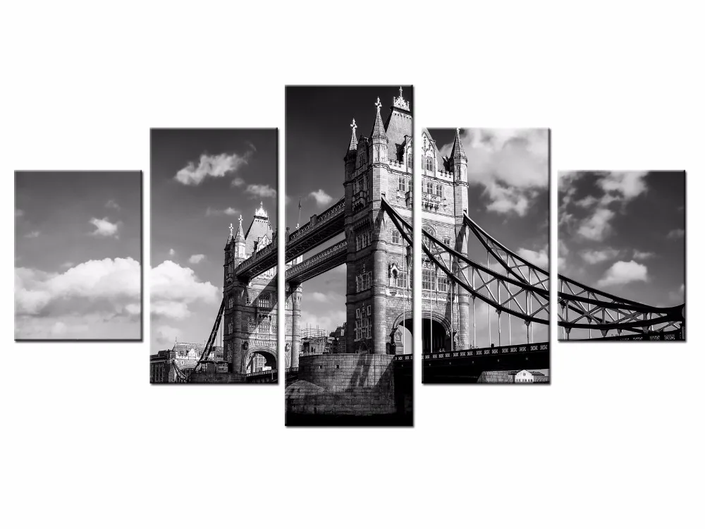 5 шт. Настенная картина Нью Йорк мост|Рисование и каллиграфия| |