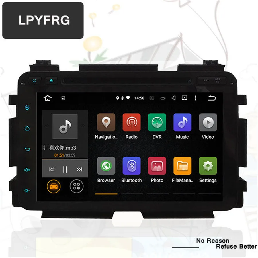 Android 10 0 4G RAM Fit HONDA HRV / VEZEL 2013 2014 2015 2016 автомобильный DVD плеер навигация GPS радио