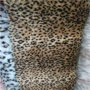 Жаккардовый плюш имитация леопардовой ткани с животным принтом искусственный