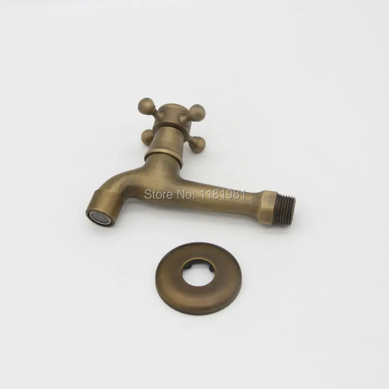 Античный латунный кран для стирки ванной комнаты кухни настенное крепление