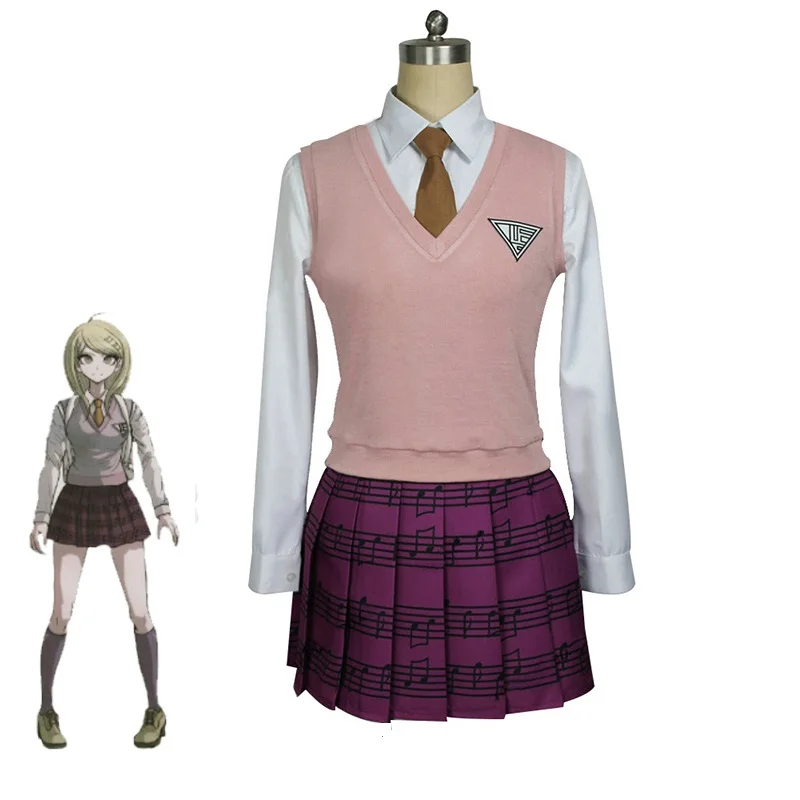 Костюм для косплея Akamatsu kaede из японского аниме данганронпа V3 униформа Хэллоуина